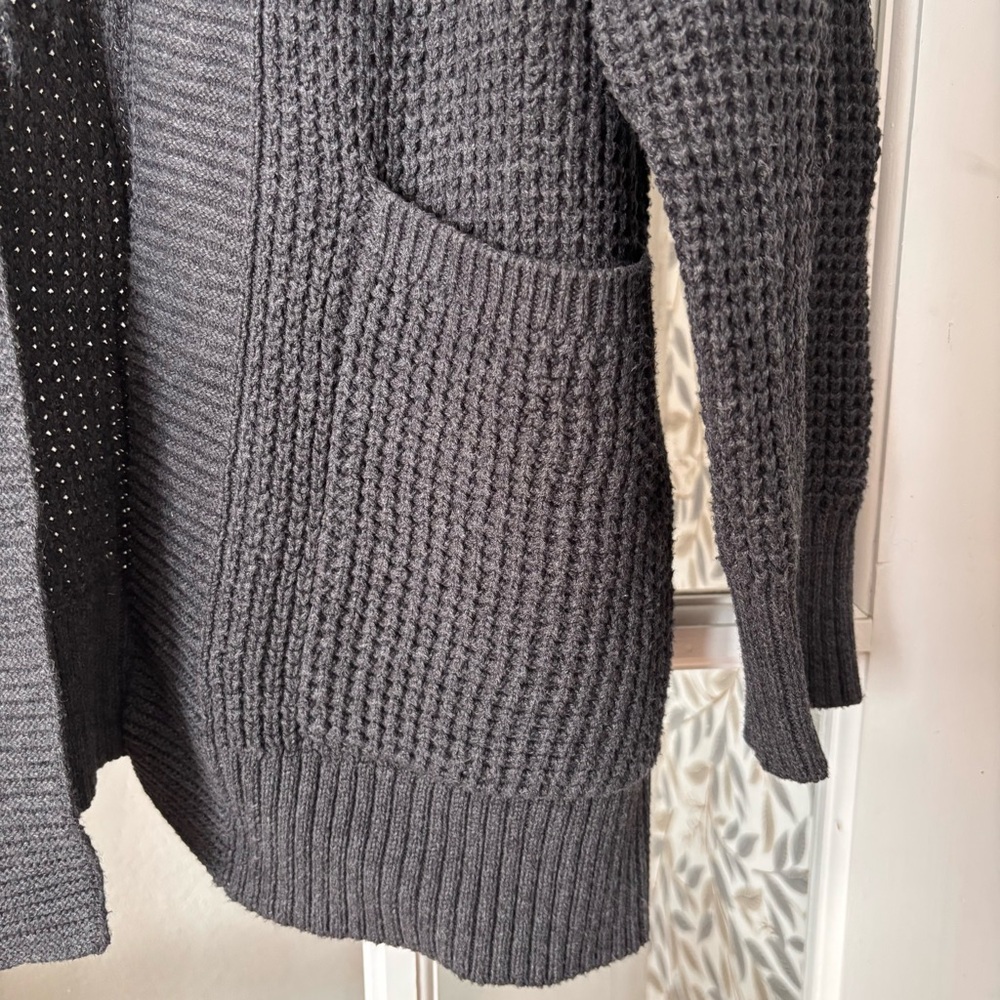 UNIVERSAL THREAD Waffle Knit Cardigan Sweater Sz L - Picture 3 of 9
